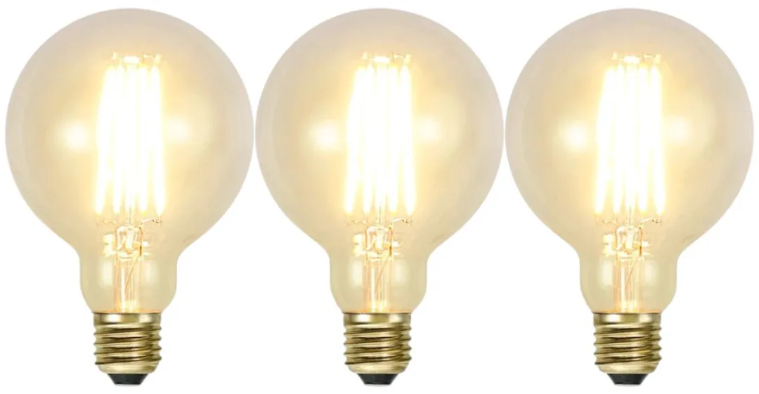 Star Trading G95 Bol E27 3.6W Super Warm Wit - 3 Stuks