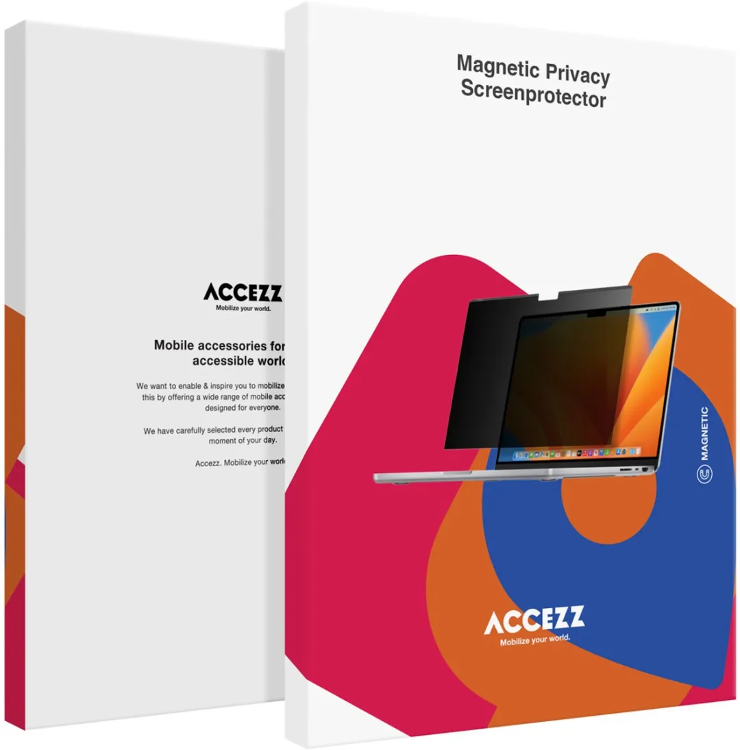 Accezz Magnetische Privacy Laptop Screenprotector SH00074046 - Zwart
