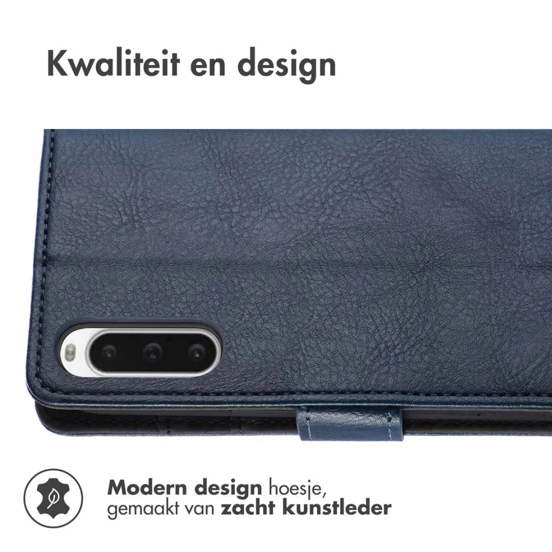 Imoshion Hoesje Sony Xperia 10 V Donkerblauw - 3 Pasjes