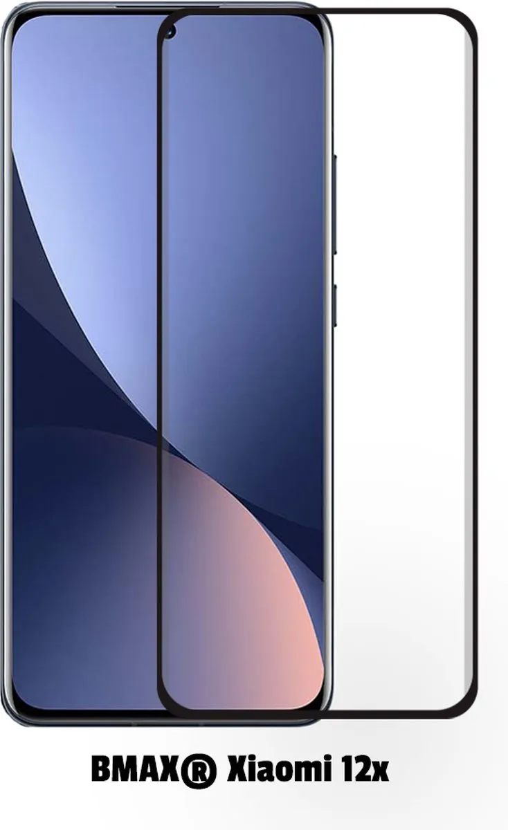 BMAX Xiaomi 12X Screenprotector Glas 2 Stuks - Zwart