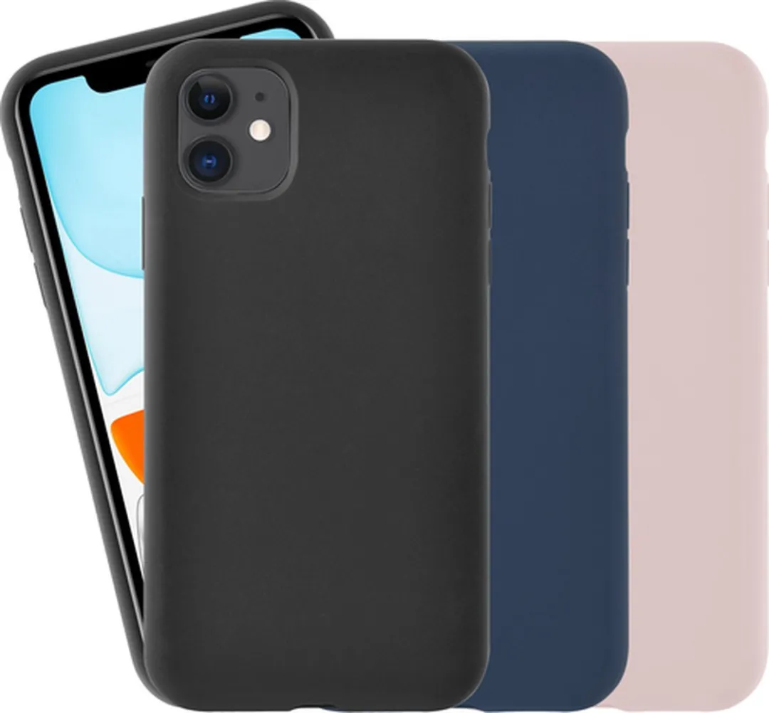 Azuri iPhone 11 Siliconen Hoesje - Zwart - AZCOVSILIPH11-BLK