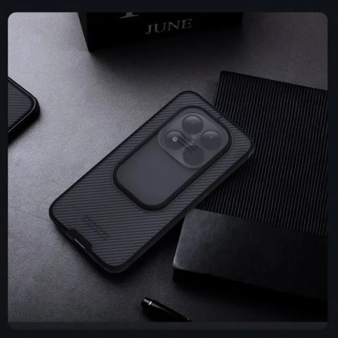 Nillkin CamShield Hoesje Xiaomi Redmi Note 15 Pro 5G - Camera Slider - Transparant Zwart