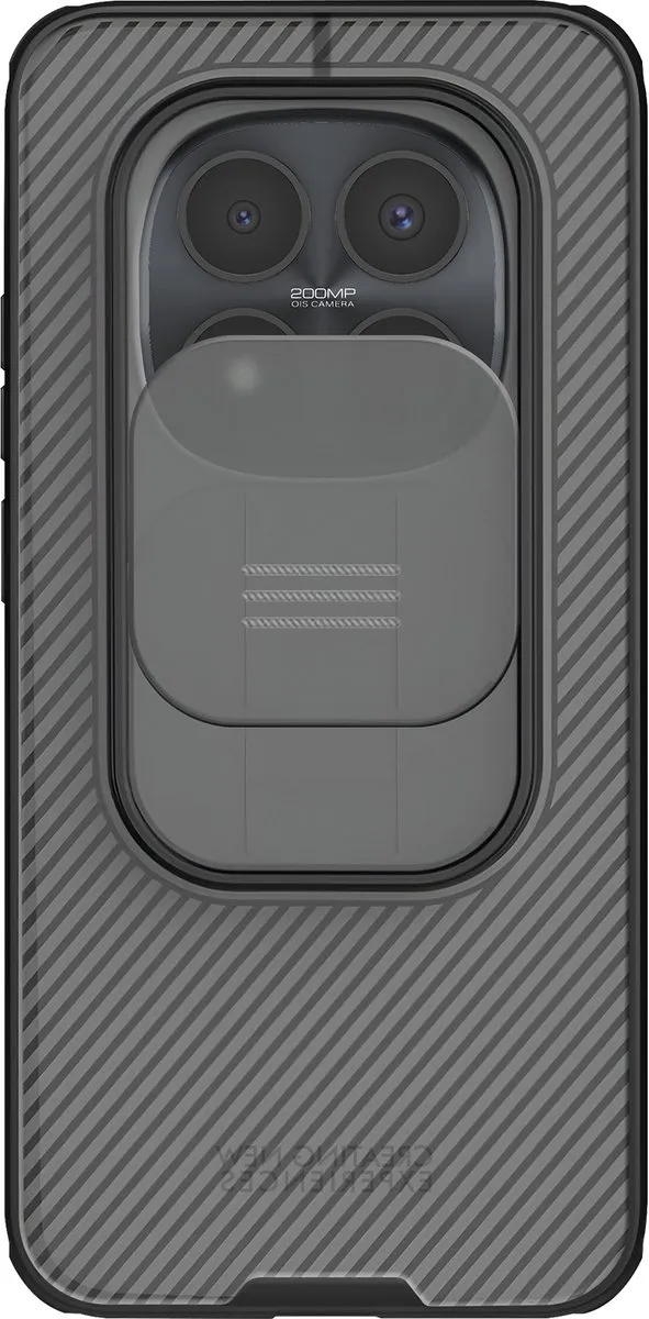 Nillkin CamShield Hoesje Xiaomi Redmi Note 15 Pro 5G - Camera Slider - Transparant Zwart