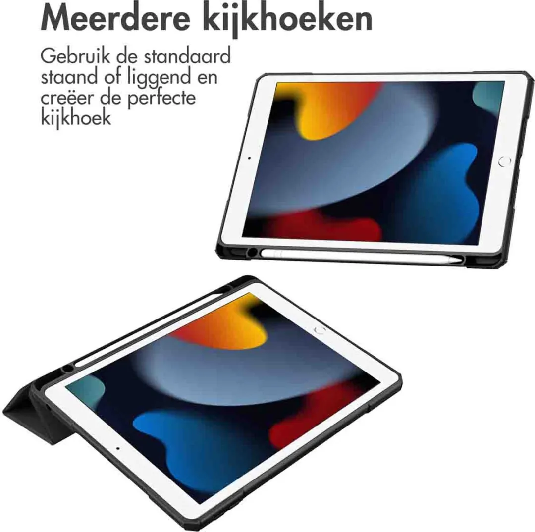 Imoshion Tablethoes SH00063601 - Apple iPad 10.2" - Trifold Hardcase - Zwart