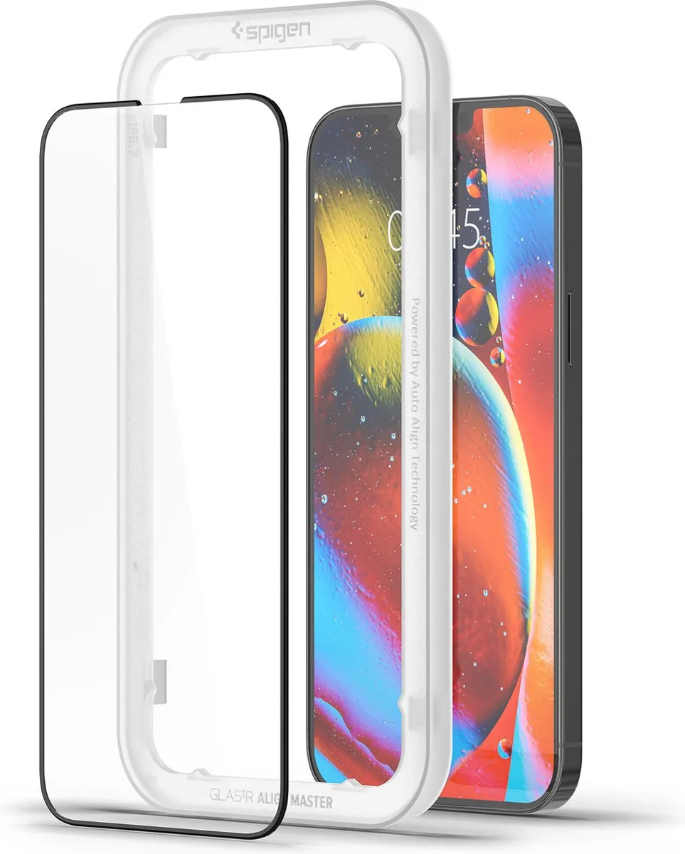 Spigen tR AlignMaster iPhone 13 Pro Max Glas - 2 Stuks - Zwart
