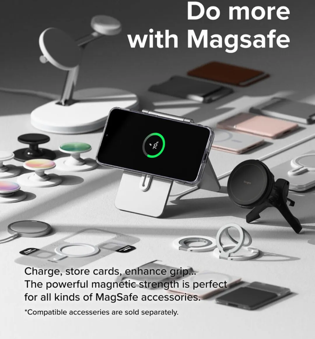 Ringke Fusion Magnetic Hoesje Samsung Galaxy S24 Plus - Transparant