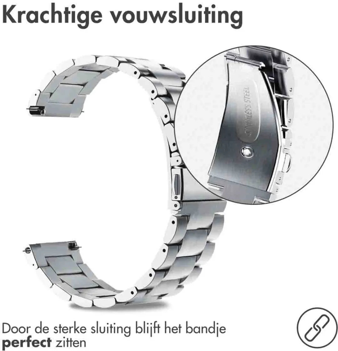 Imoshion Stalen Bandje SH00056711 - Smartwatch - 22mm - Zilver