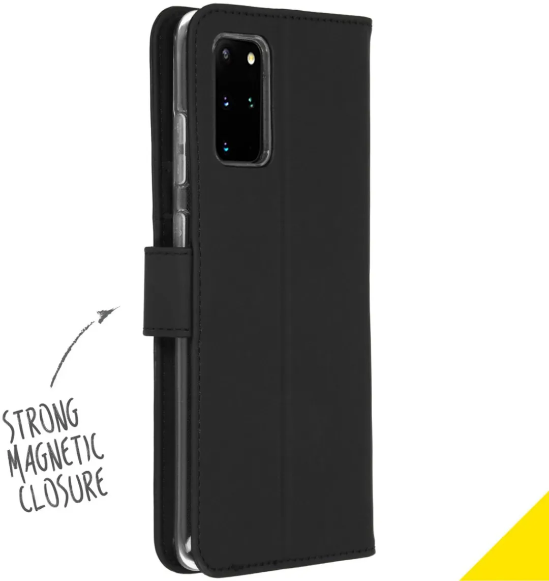 Accezz Hoesje Samsung Galaxy S20 Plus - Wallet Softcase - 3 Pasjes - Zwart