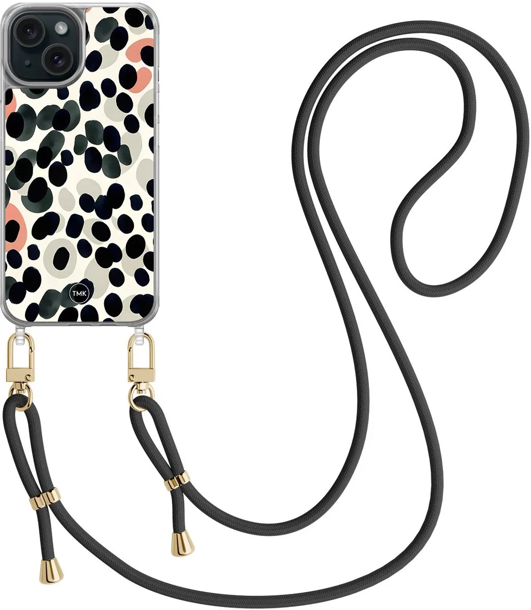 Casevibes Telefoonhoesje iPhone 15 Modern Dots Multi CV/A/i15/C/017
