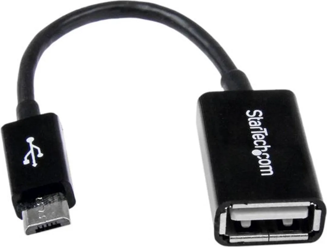 Startech UUSBOTG Micro USB Kabel - Zwart