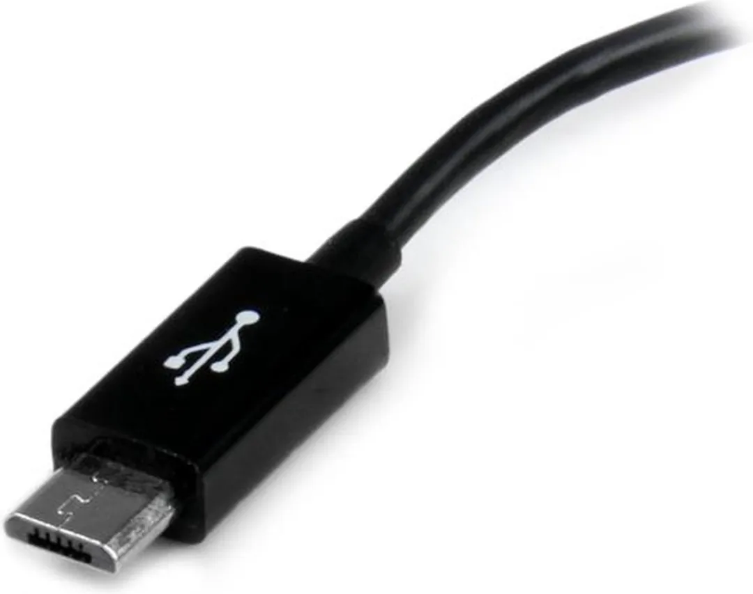 Startech UUSBOTG Micro USB Kabel - Zwart
