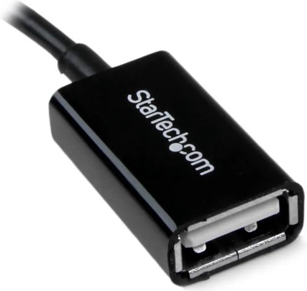 Startech UUSBOTG Micro USB Kabel - Zwart