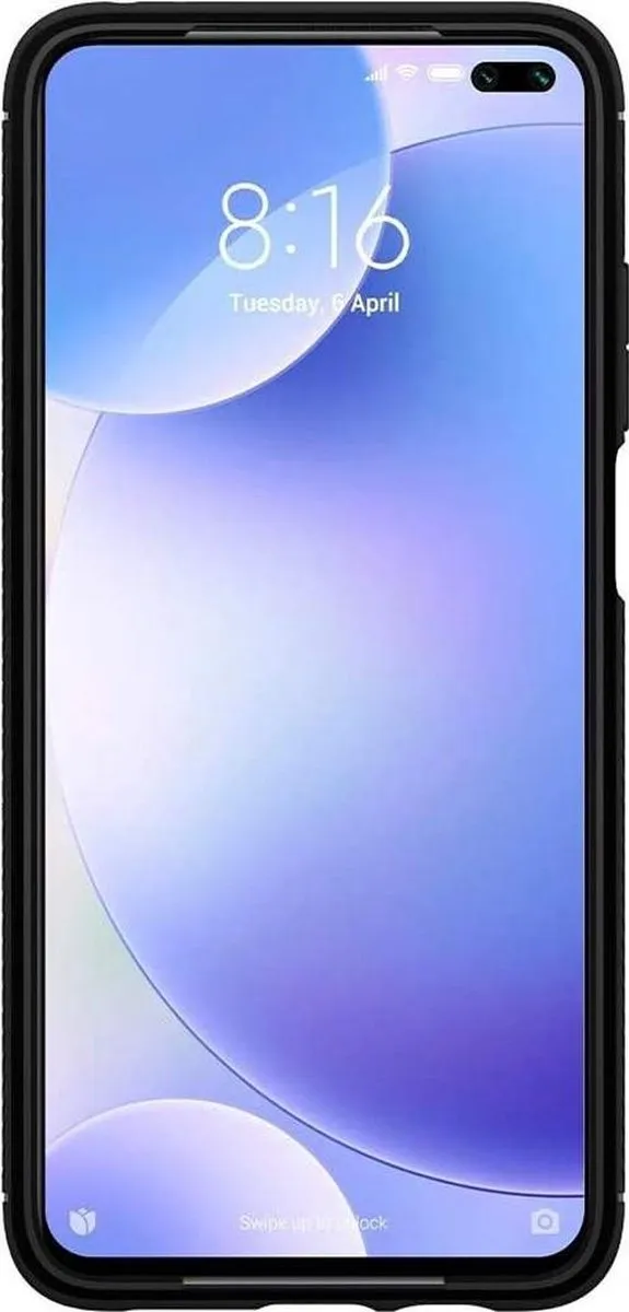 Spigen Rugged Armor Hoesje Xiaomi Redmi K30 - Zwart - afbeelding 5 van 6