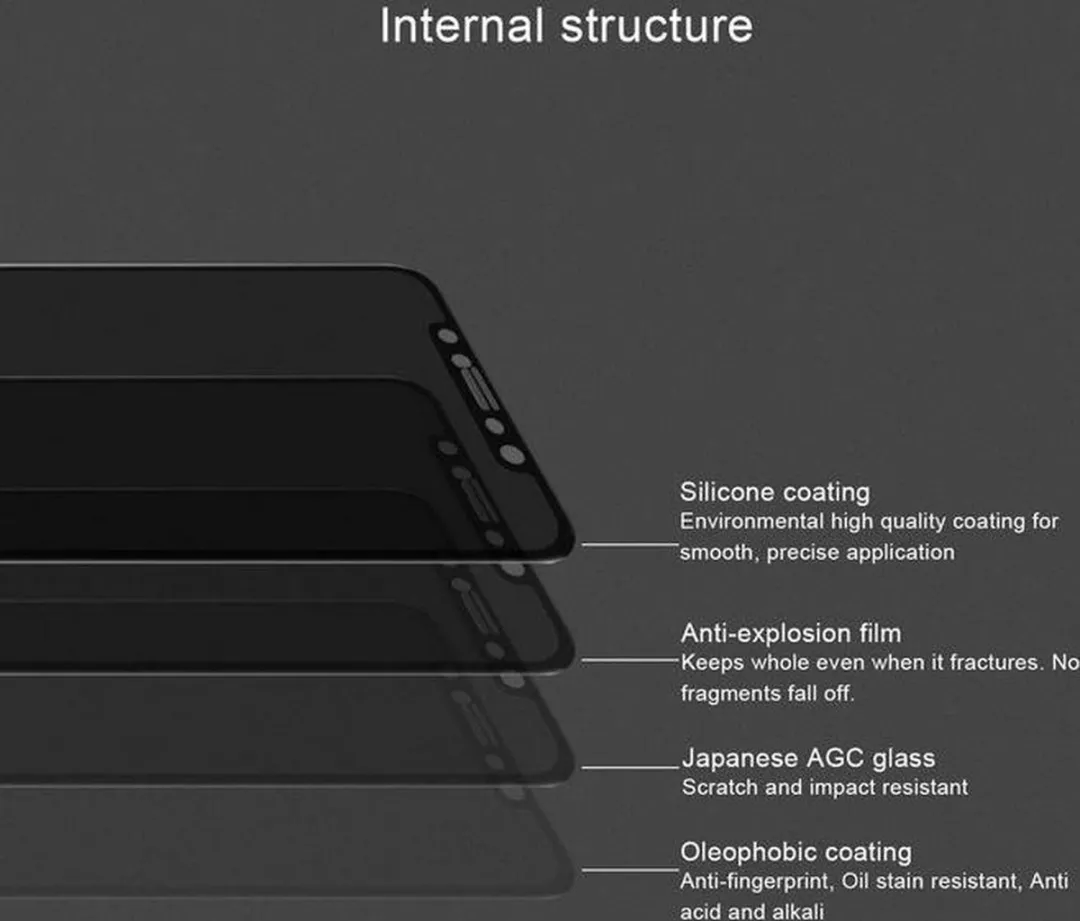 Nillkin FullFace TemperedGlass 3D AP+ MAX iPhone XR - Zwart - afbeelding 4 van 4