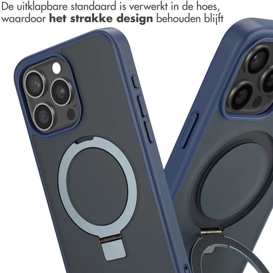 Accezz Hoesje iPhone 15 Pro Max - Blauw - MagSafe