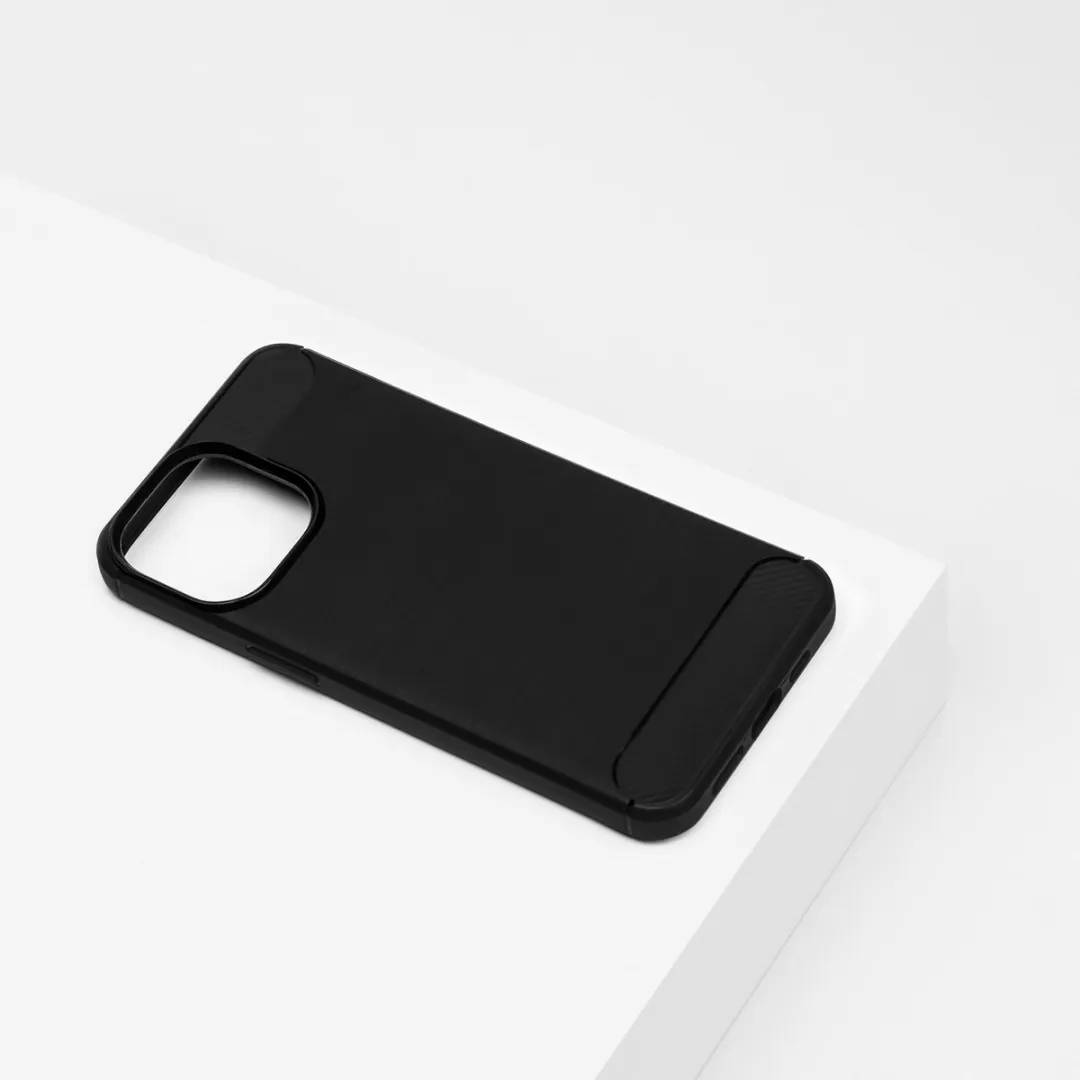 BMAX Carbon iPhone 13 Pro Max Hoesje - Zwart