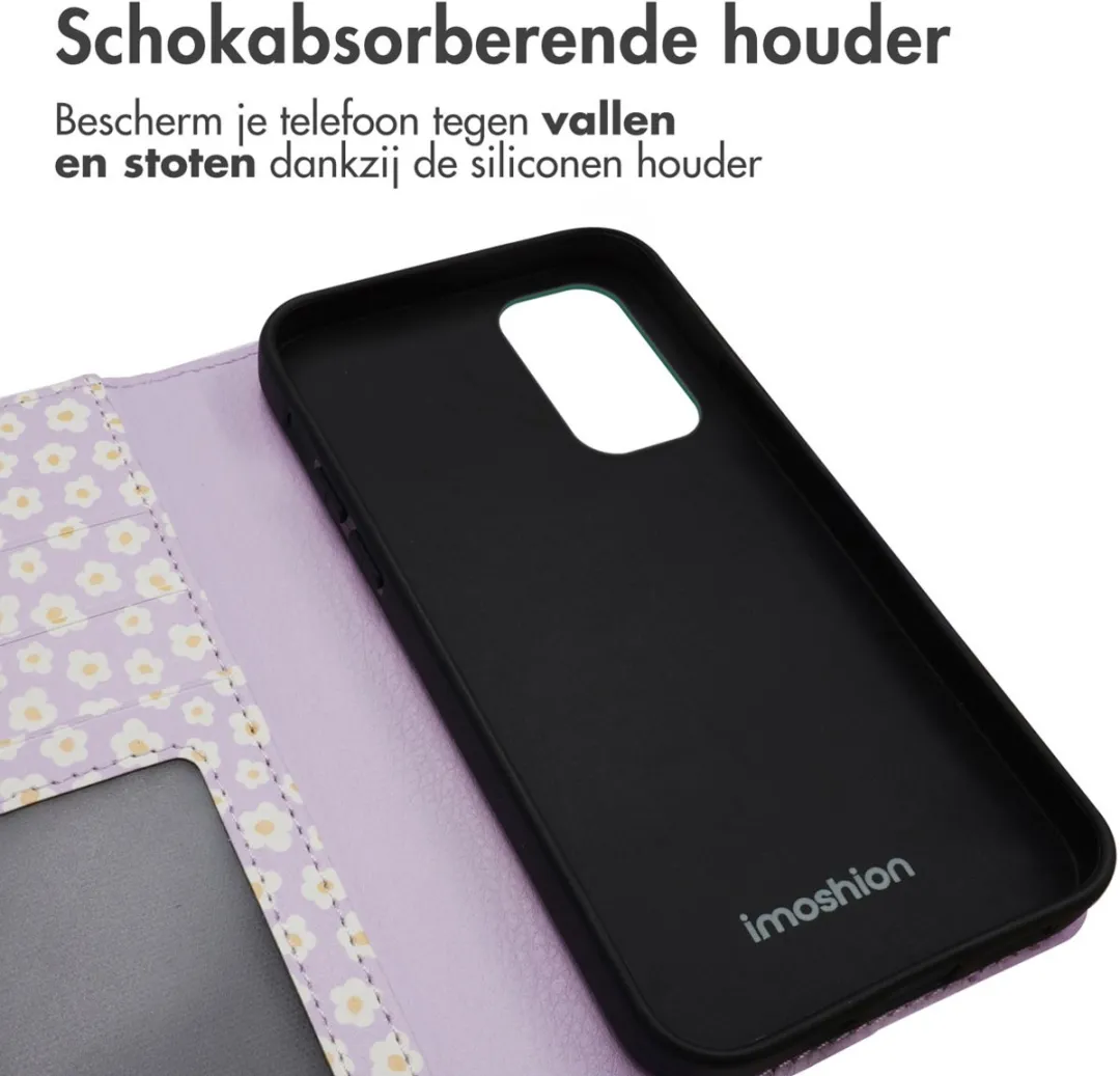 Imoshion Galaxy A33 Hoesje - 3 Pasjes - White Daisy