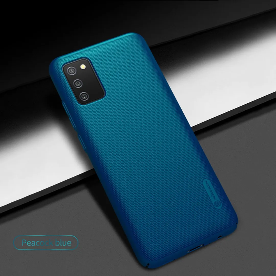 Nillkin Super Frosted Shield Back Cover - Samsung Galaxy A02S - Blauw - afbeelding 4 van 5