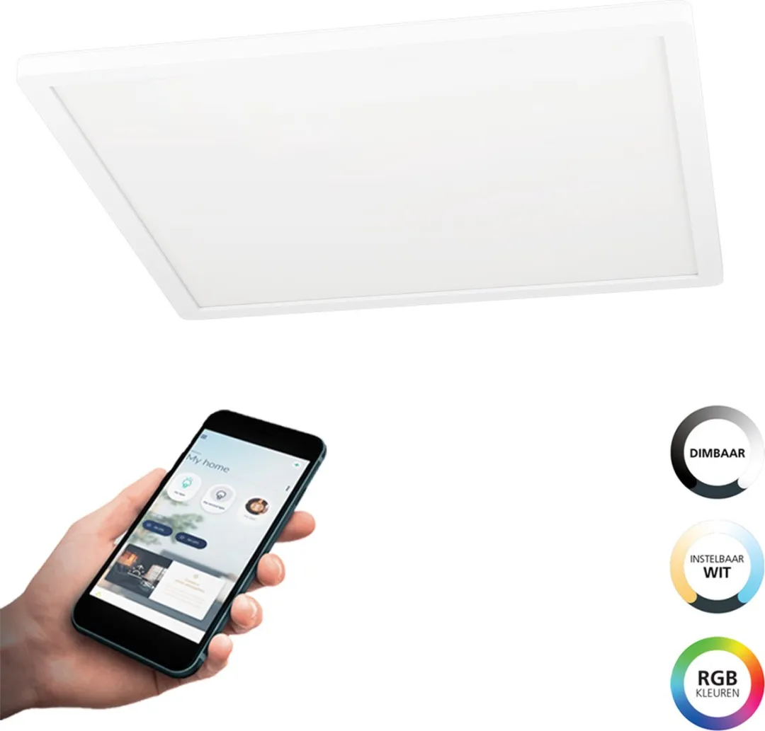 EGLO connect.z Rovito-Z Smart Plafondlamp 42cm - Wit - RGB & Wit - Zigbee