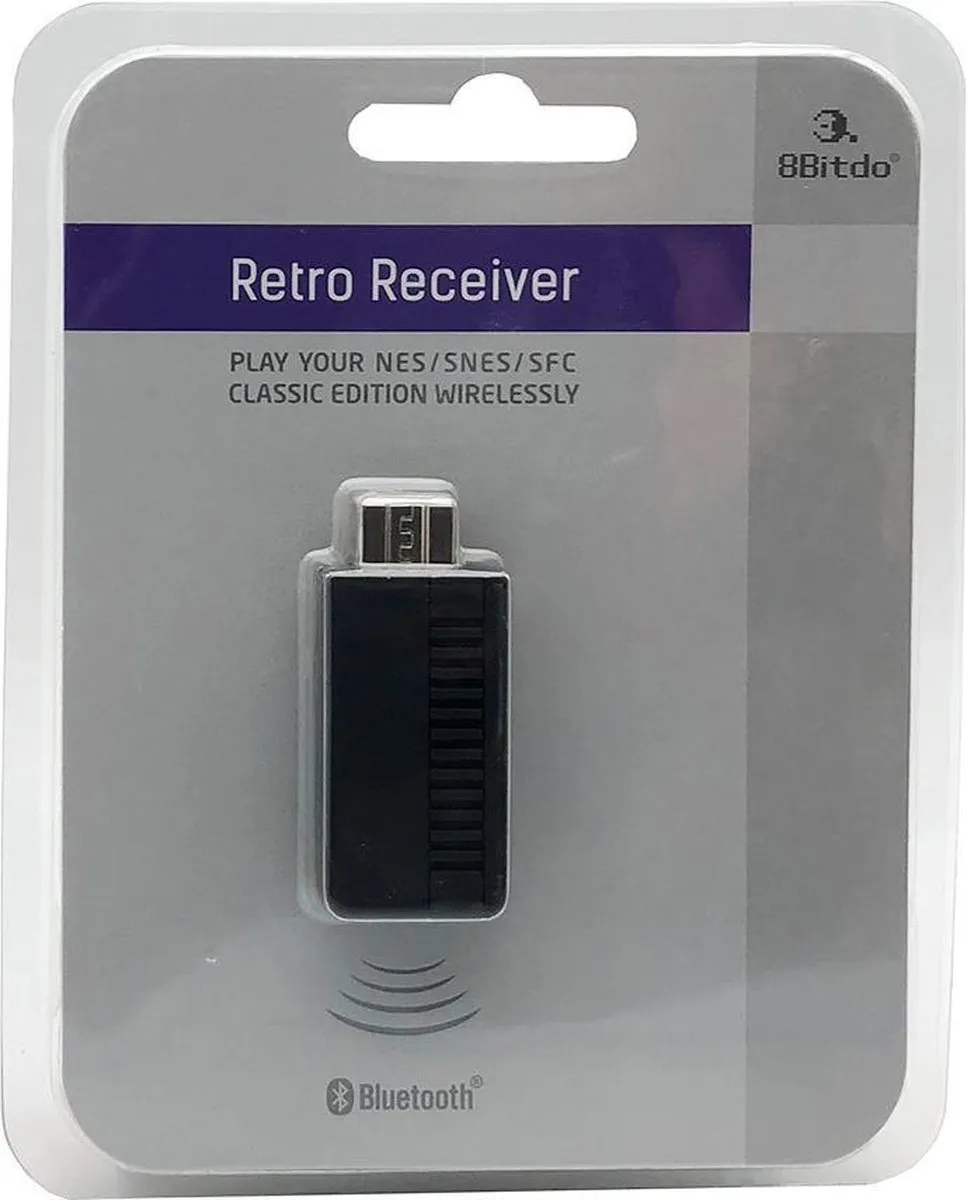 8BitDo Retro Receiver - Classic Edition - Black PS3 PS4 Wii Switch Xbox