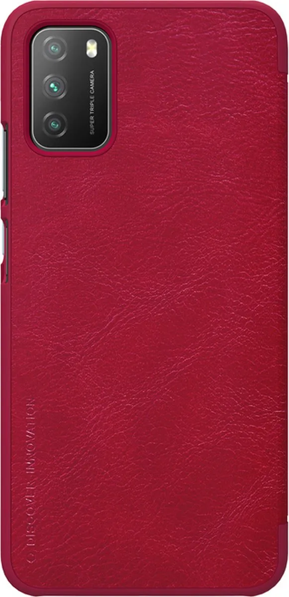 Nillkin Qin PU Leather Book Case Xiaomi Poco M3 - Rood