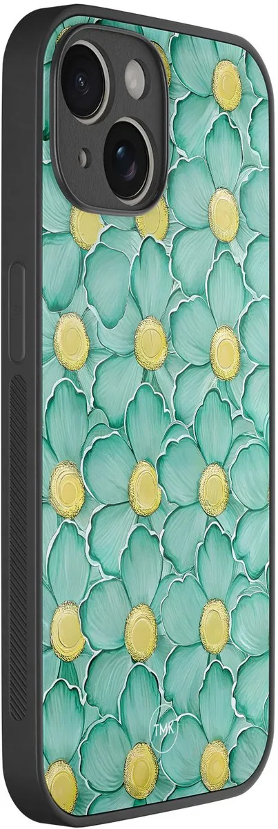 Casevibes iPhone 14 Hoesje Mint Blossom - Groen