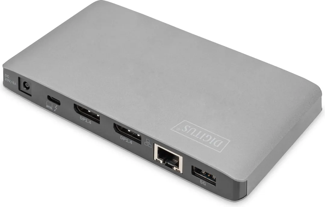 Digitus DA-70895 Universeel Dockingstation USB 3.0 - 7 Poorten - Zwart/Grijs