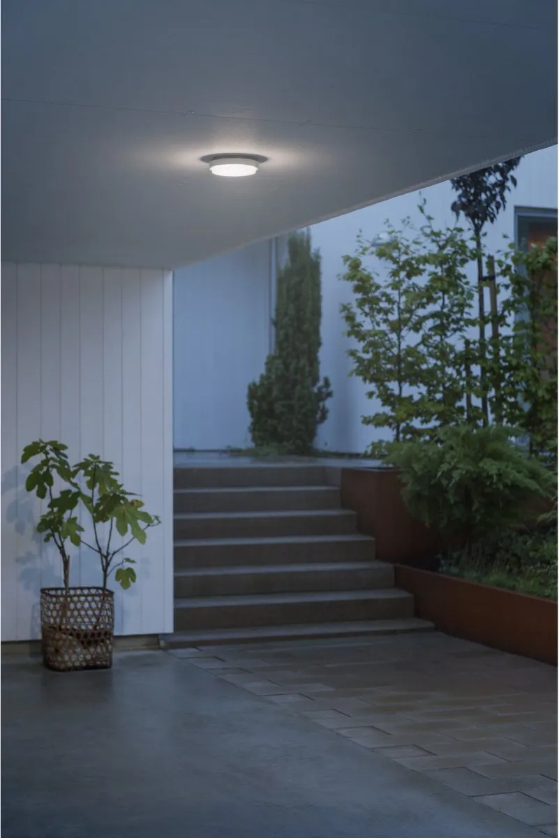 Konstsmide Cesena PowerLED Wandlamp 10W - Ø17.5cm - Matwit - afbeelding 6 van 6