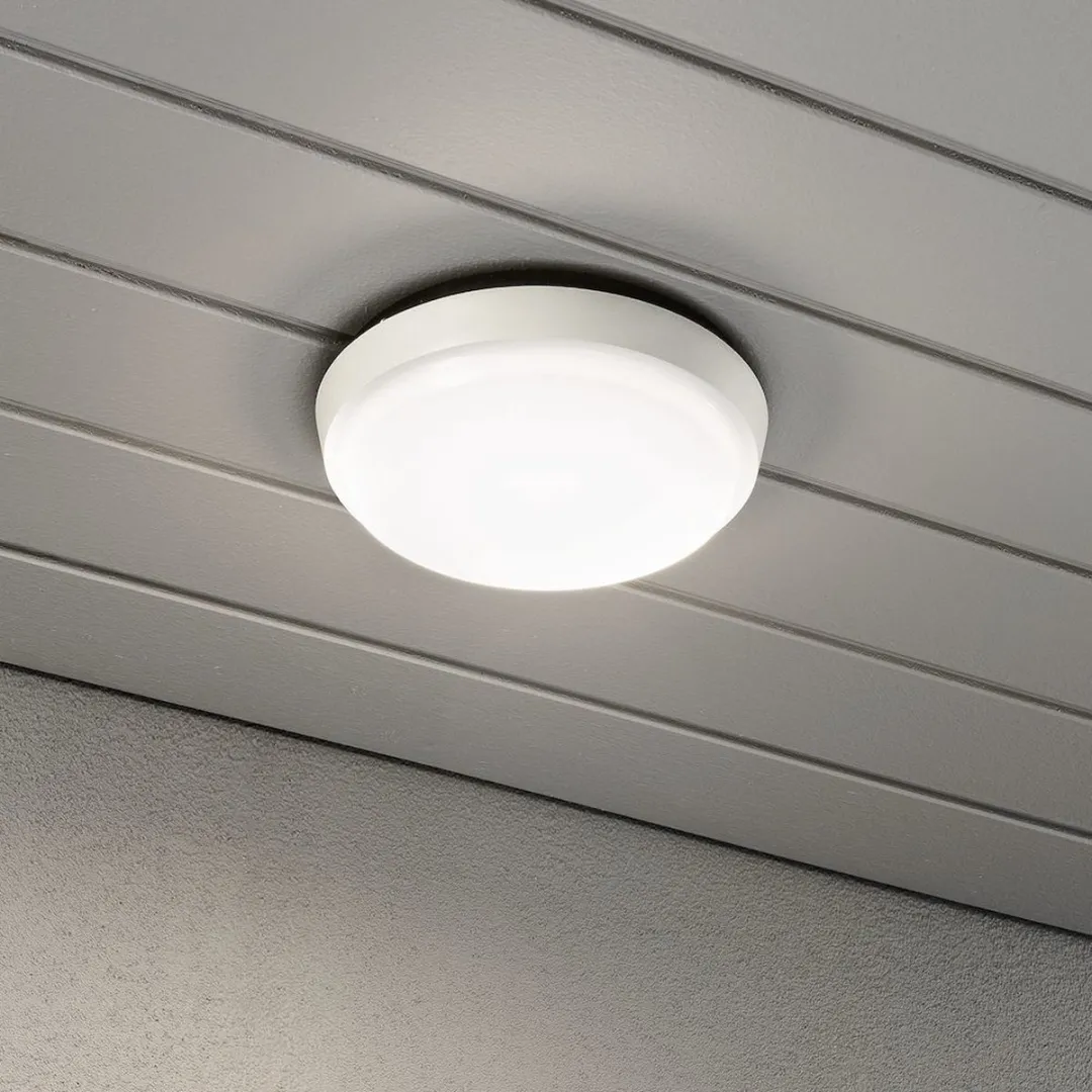 Konstsmide Cesena PowerLED Wandlamp 10W - Ø17.5cm - Matwit