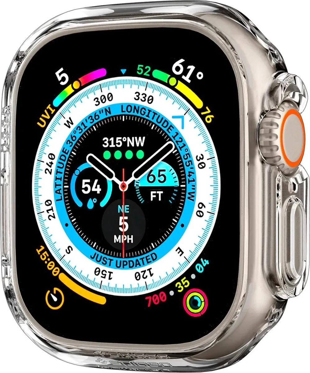 Spigen Thin Fit Hoesje Apple Watch Ultra 49mm - Transparant