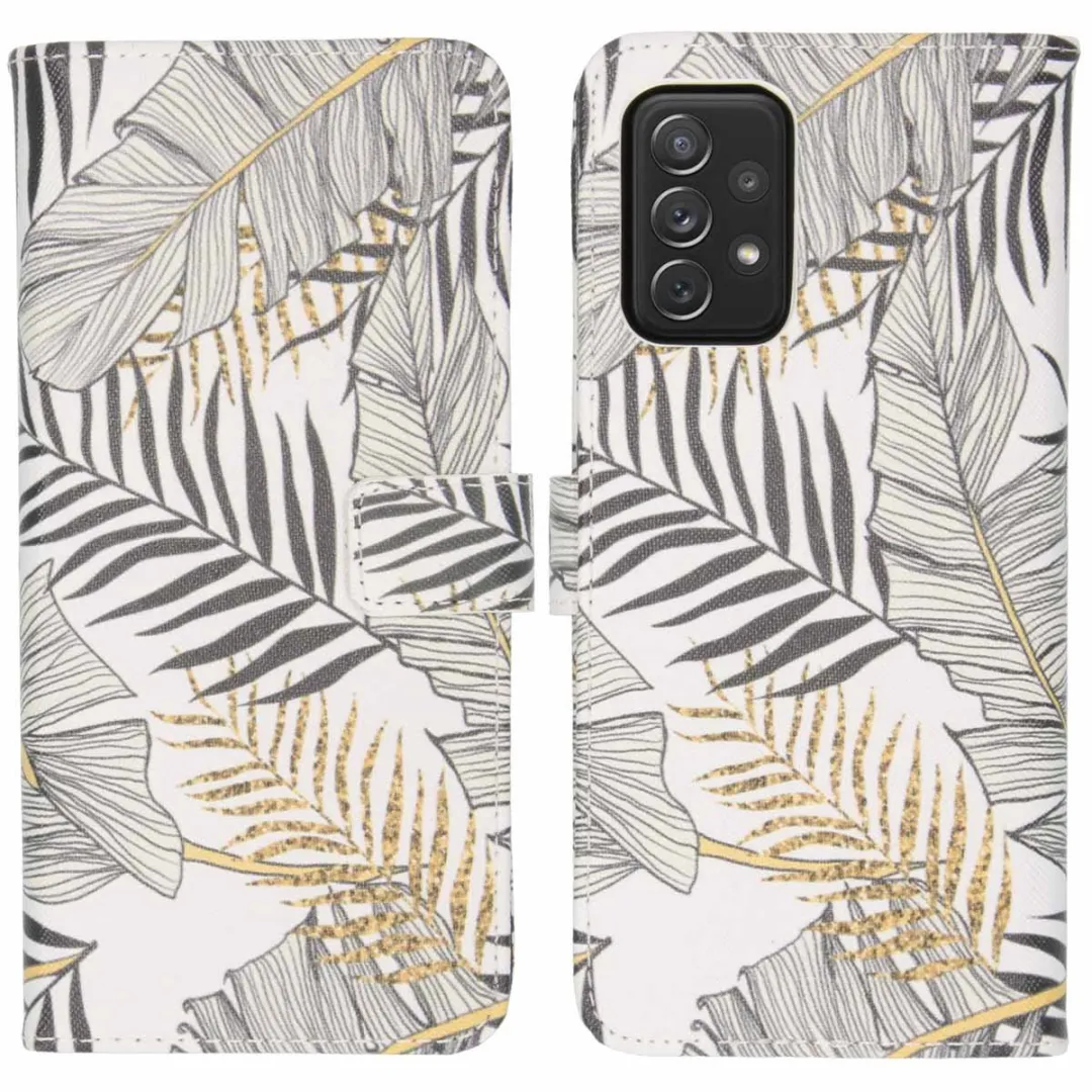 Imoshion Hoesje Samsung Galaxy A72 - Glamour Botanic - 2 Pasjes