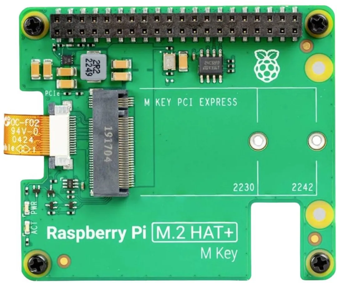 Raspberry Pi® M.2 HAT+ Raspberry Pi uitbreidingsprintplaat Geschikt voor model: Raspberry Pi® 5 B