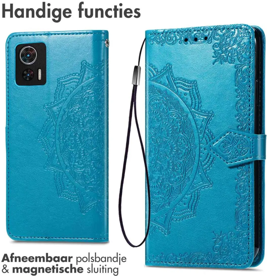 Imoshion Hoesje Motorola Edge 30 Neo - 3 Pasjes - Turquoise