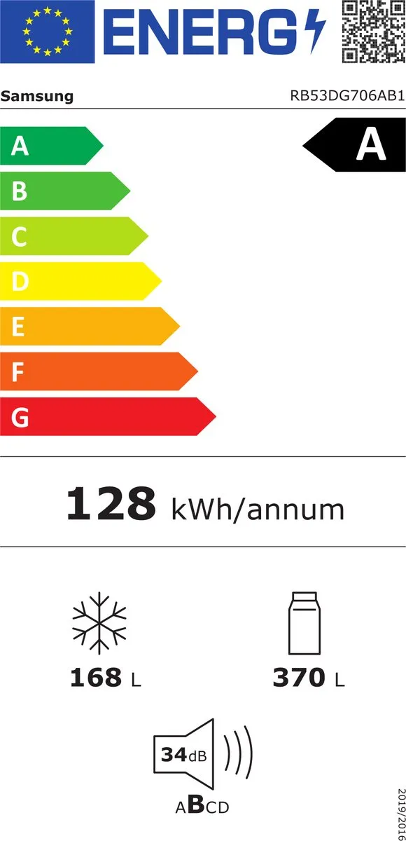 Samsung RB53DG706AB1 Koel-vriescombinatie 538L - Extra Breed