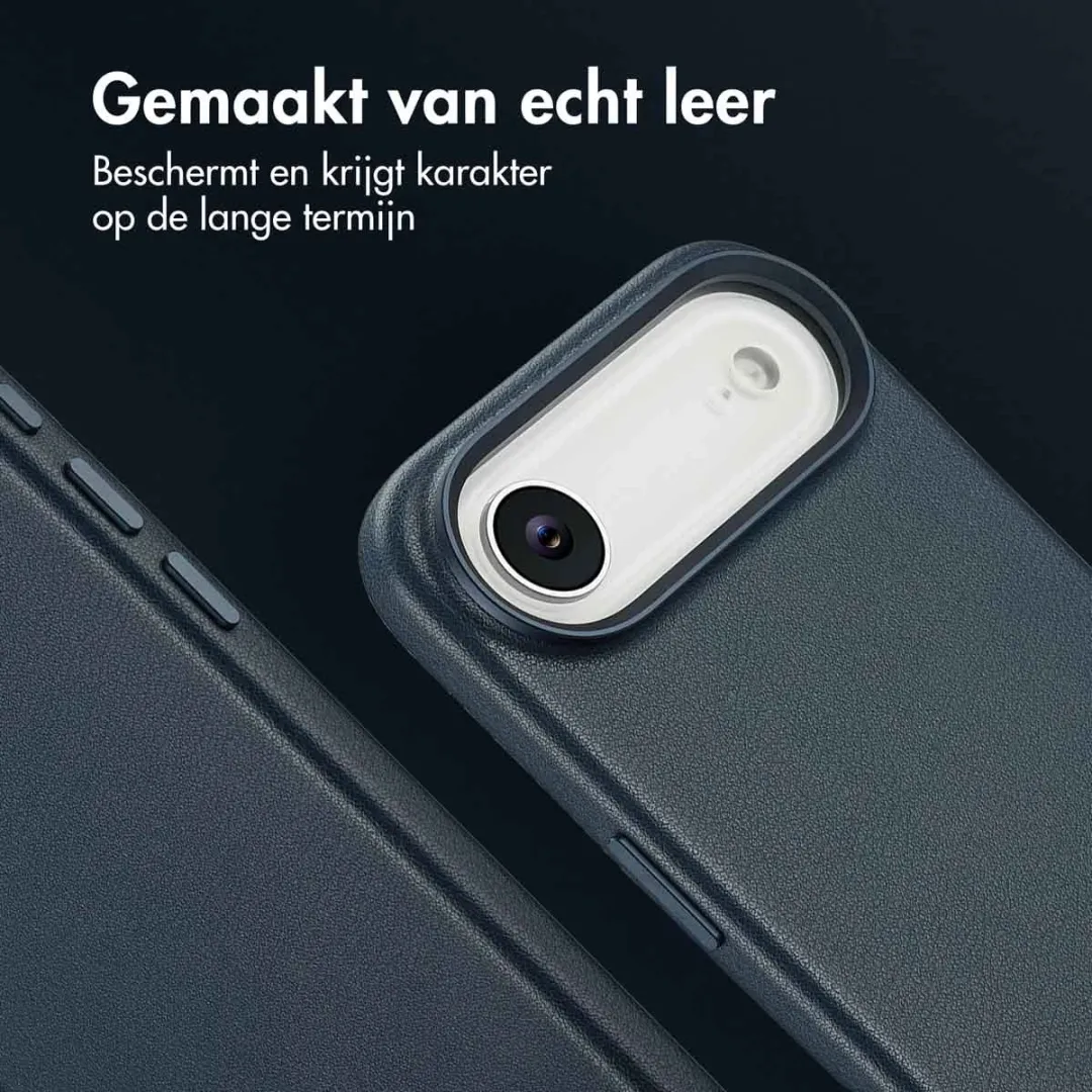 Accezz iPhone 17 Air Hoesje - MagSafe - 2 Pasjes - Nightfall Blue