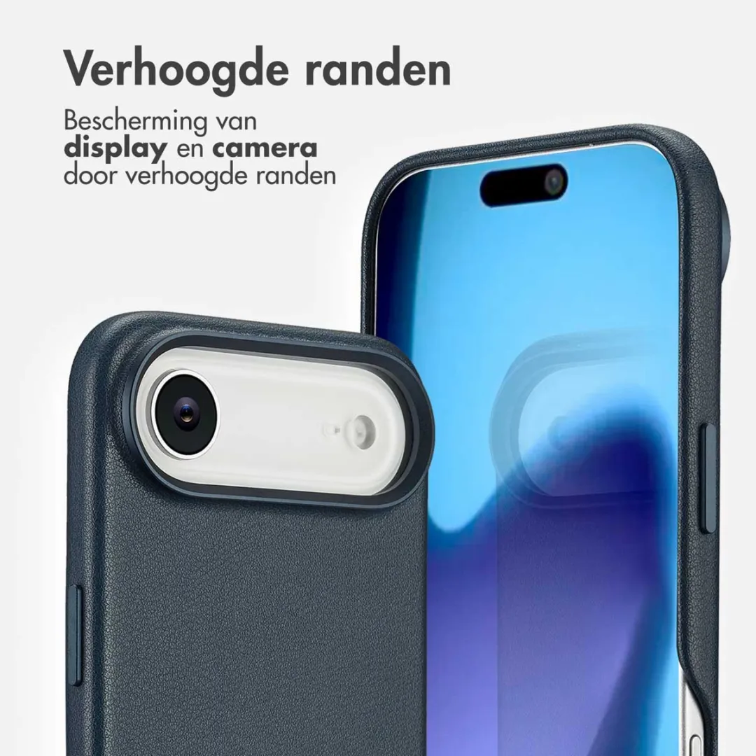 Accezz iPhone 17 Air Hoesje - MagSafe - 2 Pasjes - Nightfall Blue