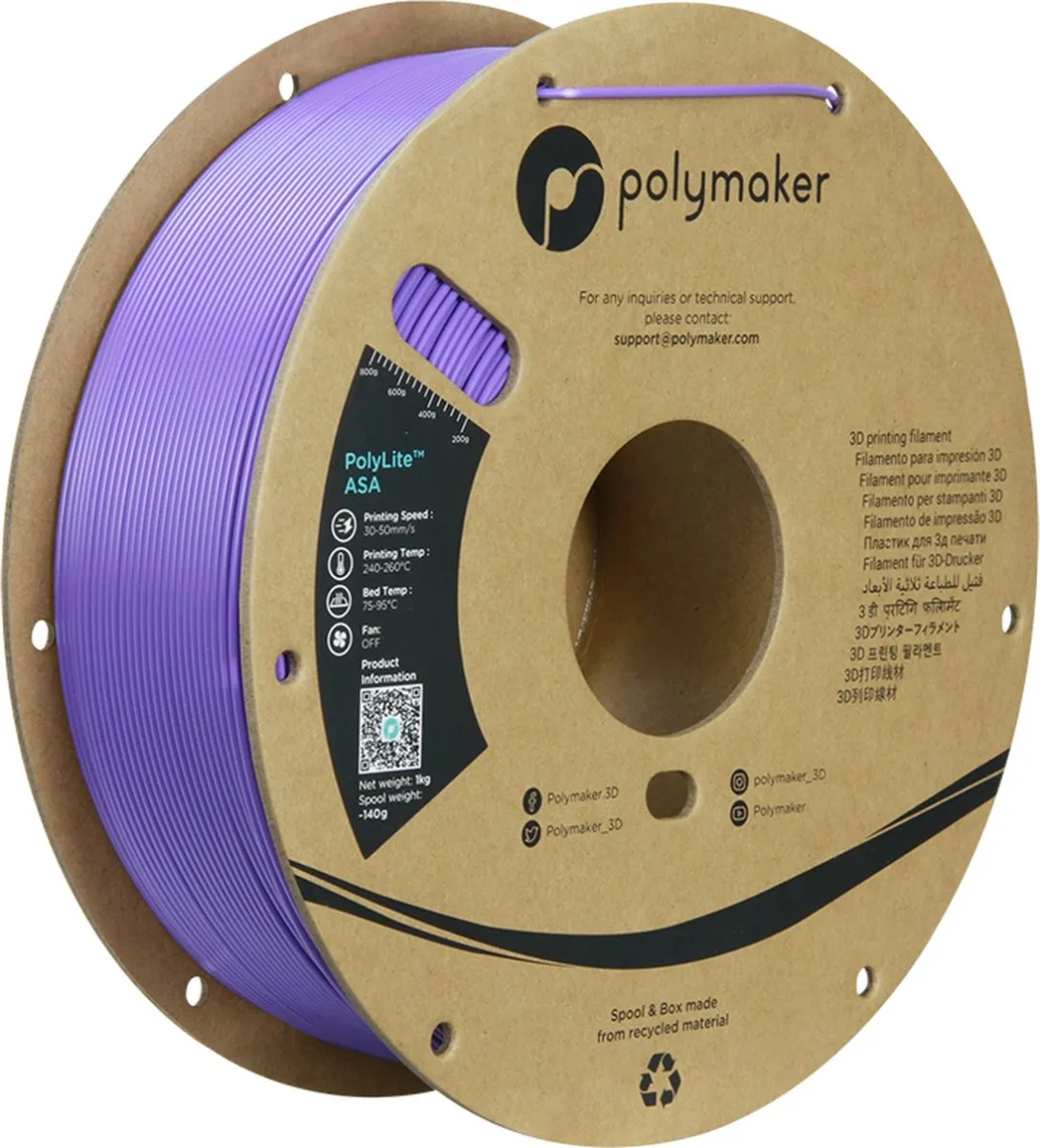Polymaker PolyLite ASA Filament 1,75mm