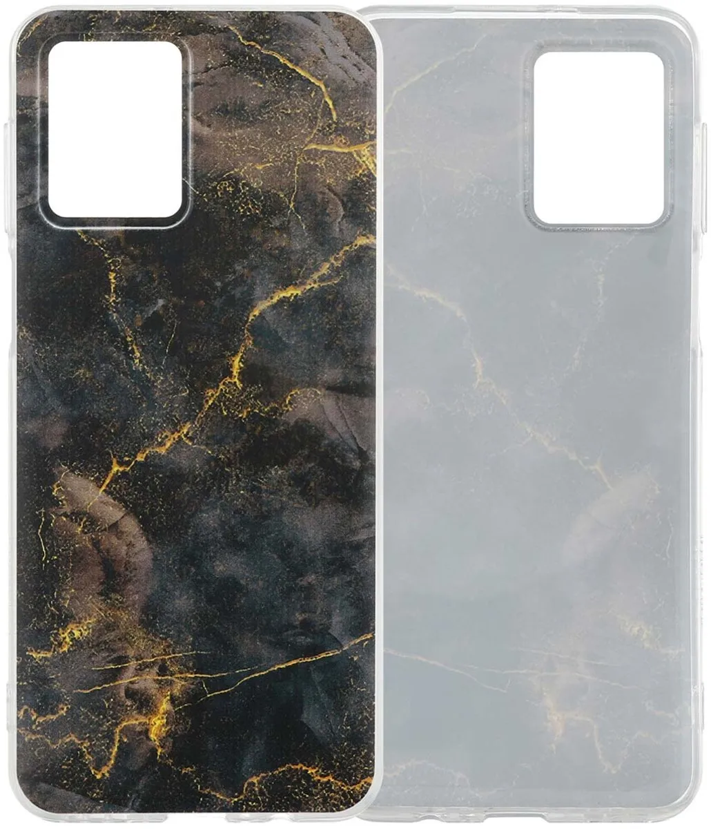 Imoshion Moto G54 Hoesje - Black Marble