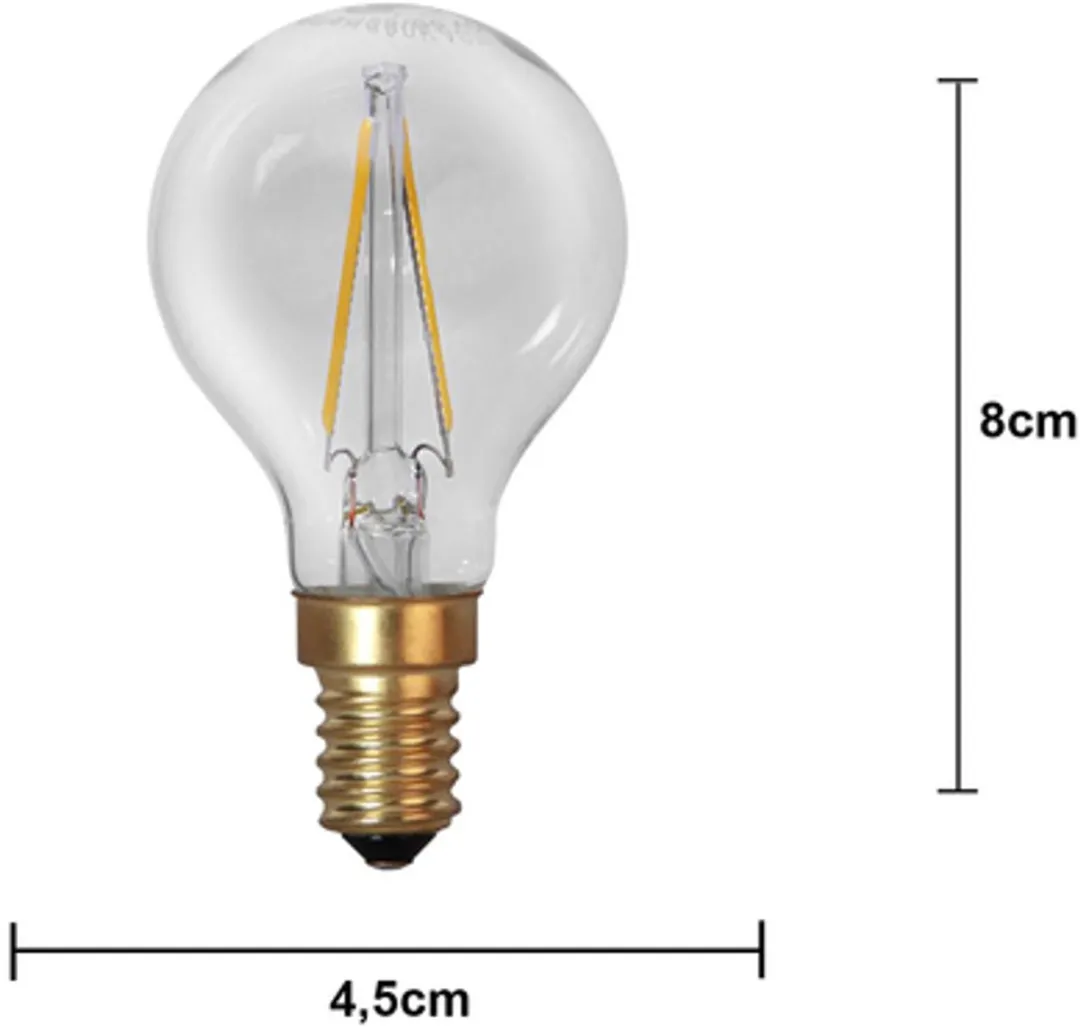 Star Trading Kogellamp E14 1.5W Super Warm Wit