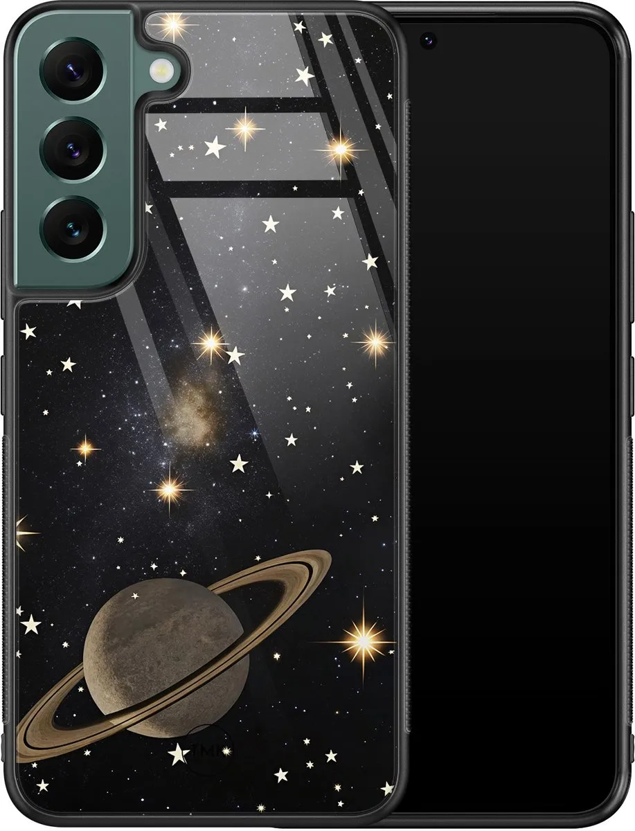 Casevibes Hoesje Samsung Galaxy S22 - Zwart - Space