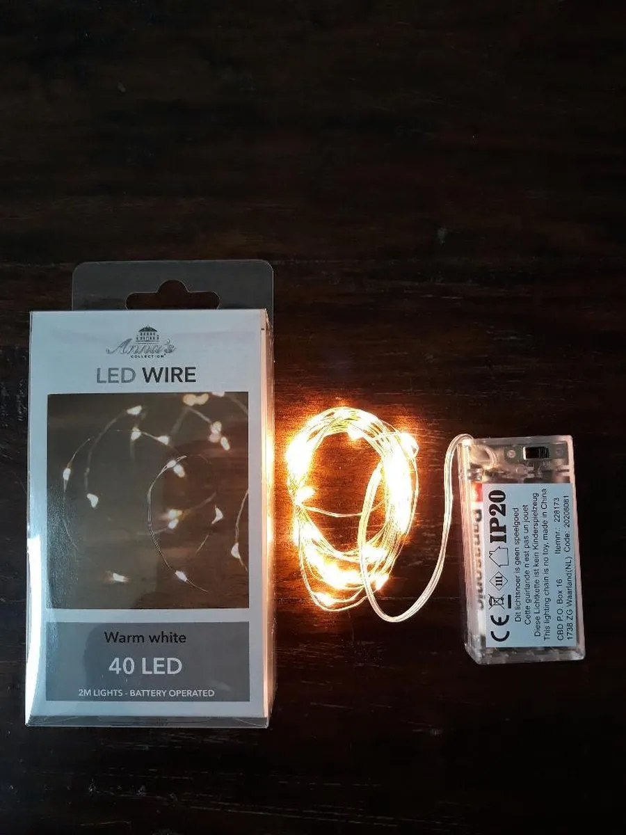 Anna's Collection Draadverlichting 40 LED - Warm wit - 200cm