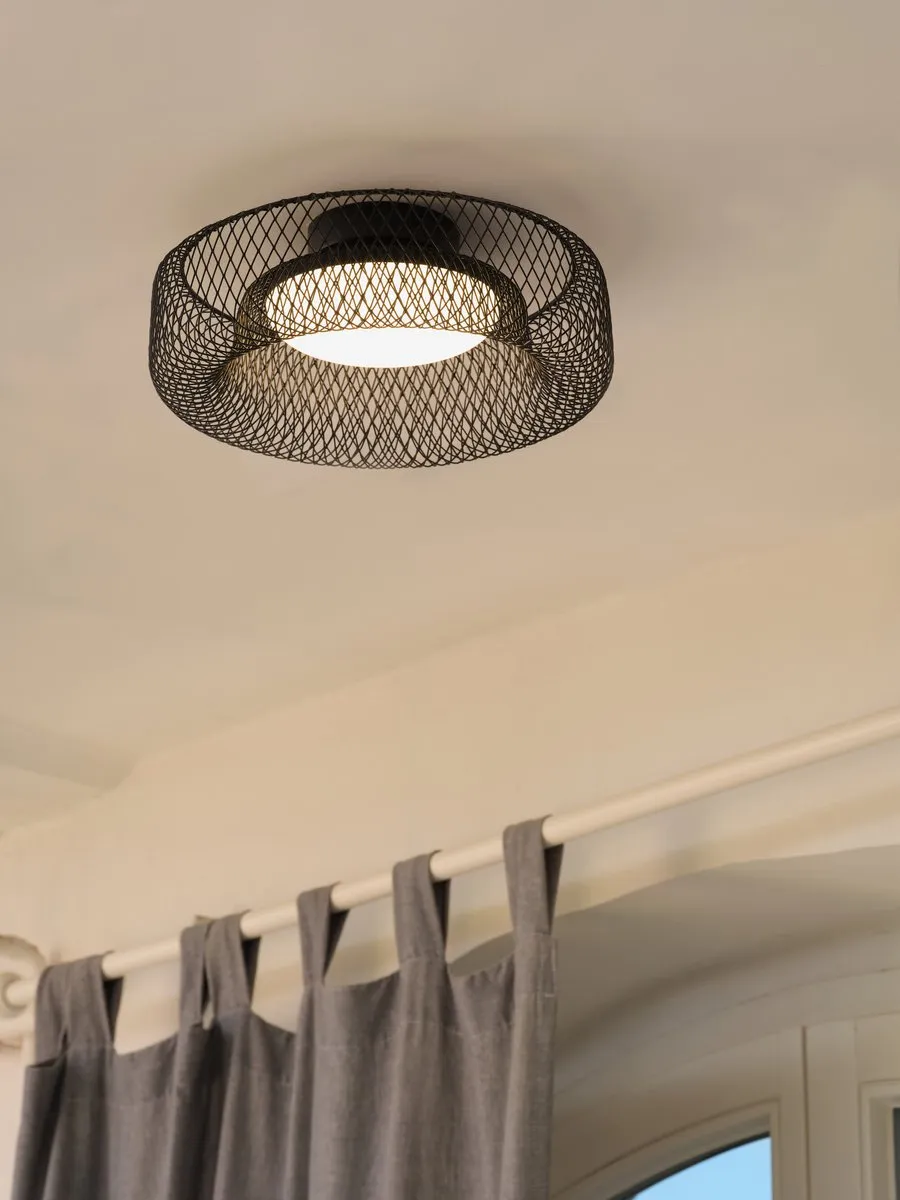 Osram Decor Mesh LED Plafondlamp 18.5W - 300mm - Zwart - afbeelding 6 van 6