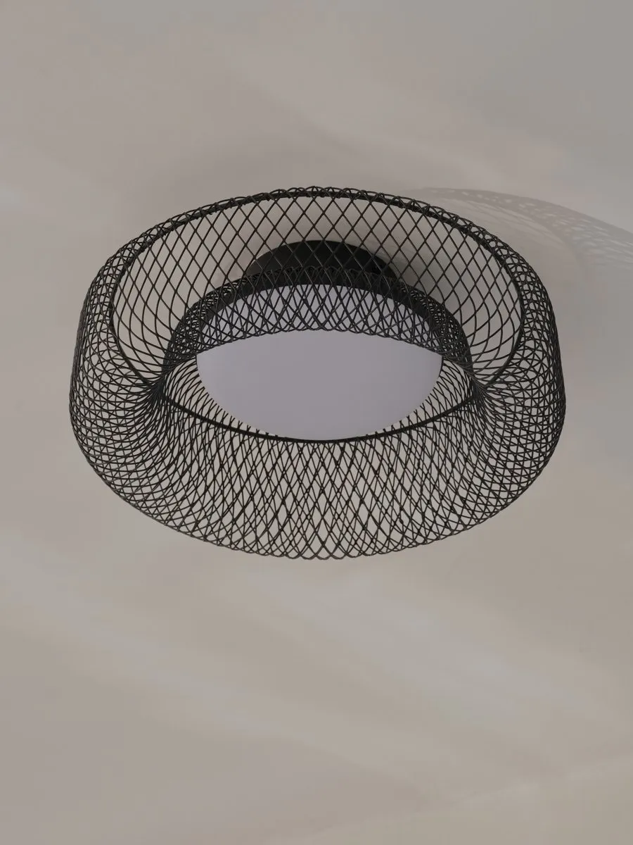 Osram Decor Mesh LED Plafondlamp 18.5W - 300mm - Zwart