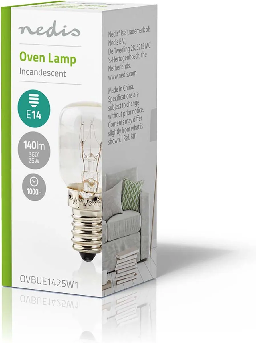 Nedis OVBUE1425W1 Gloeilamp 25W E14 - Transparant - afbeelding 6 van 6