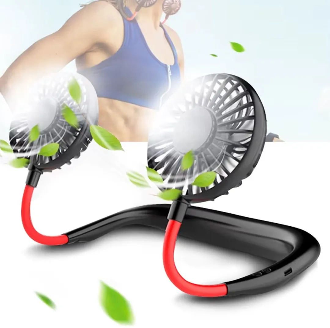 RedParrot Headsetventilator - 5 W - 5 snelheden - Zwart