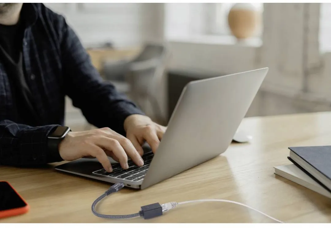 Renkforce RF-6410612 USB-C naar Gigabit Ethernet Adapter - Zwart