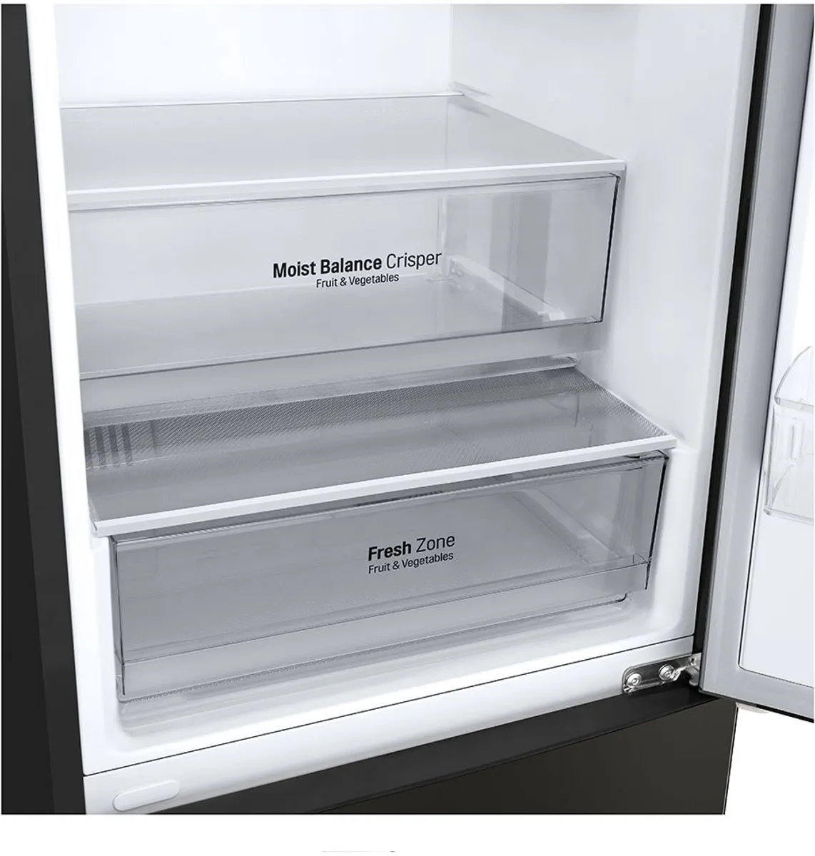 LG GBB61BLJMN Koel-vriescombinatie 374L - Zwart