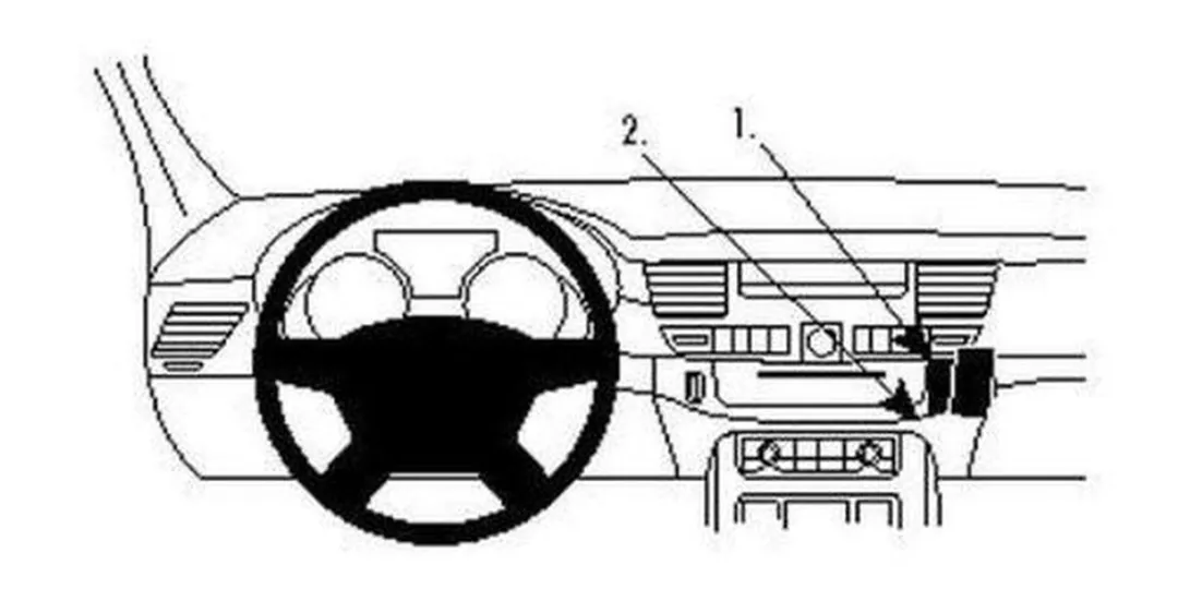 Brodit ProClip Angled Mount Audi A8 854606 - 7 Inch - Zwart