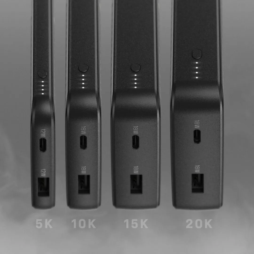 OtterBox Powerbank 5000mAh 18W USB-C PD - 2x Opladen - Zwart - afbeelding 6 van 6