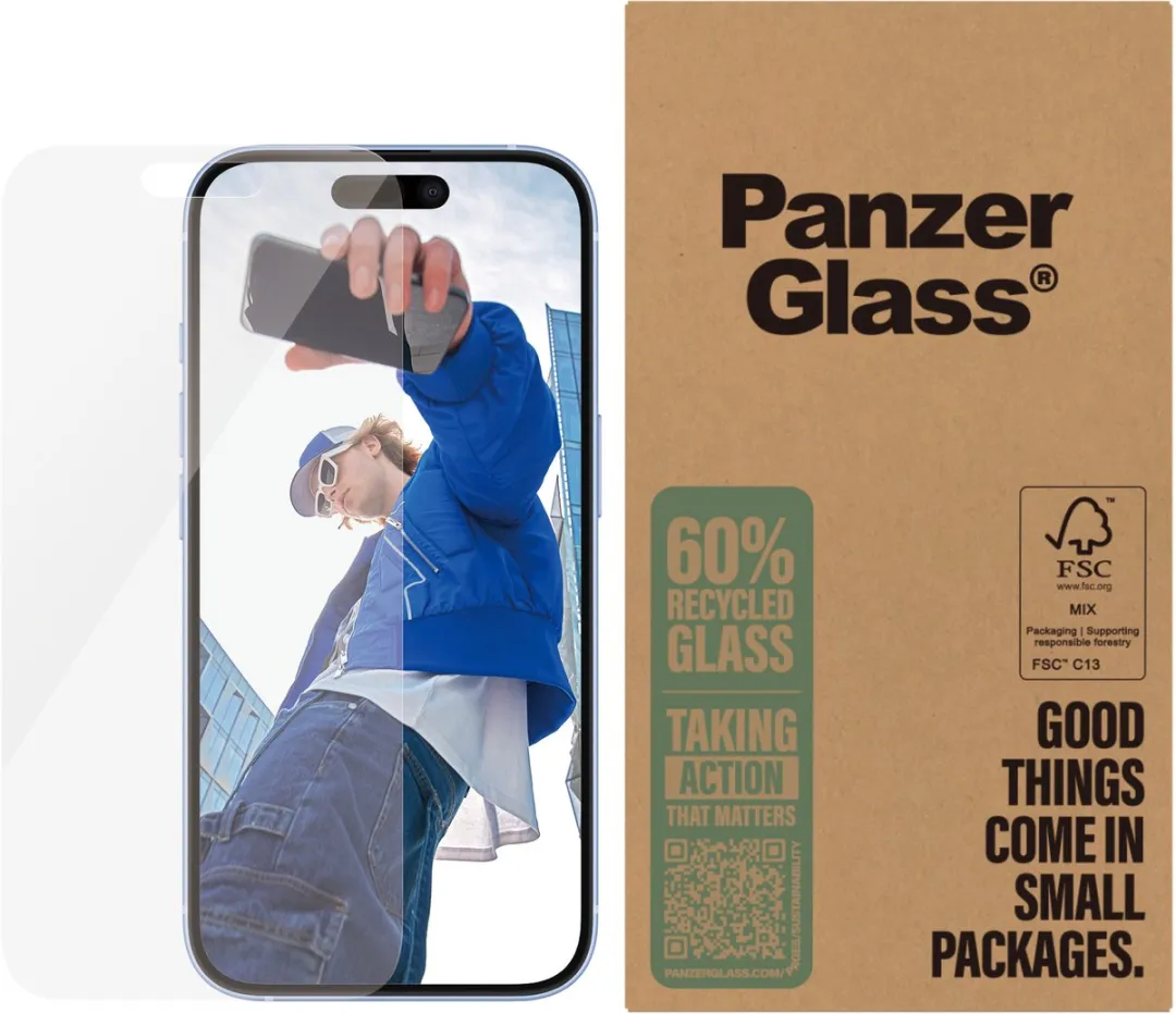 PanzerGlass iPhone 15 Classic Fit Screenprotector - 50 Stuks